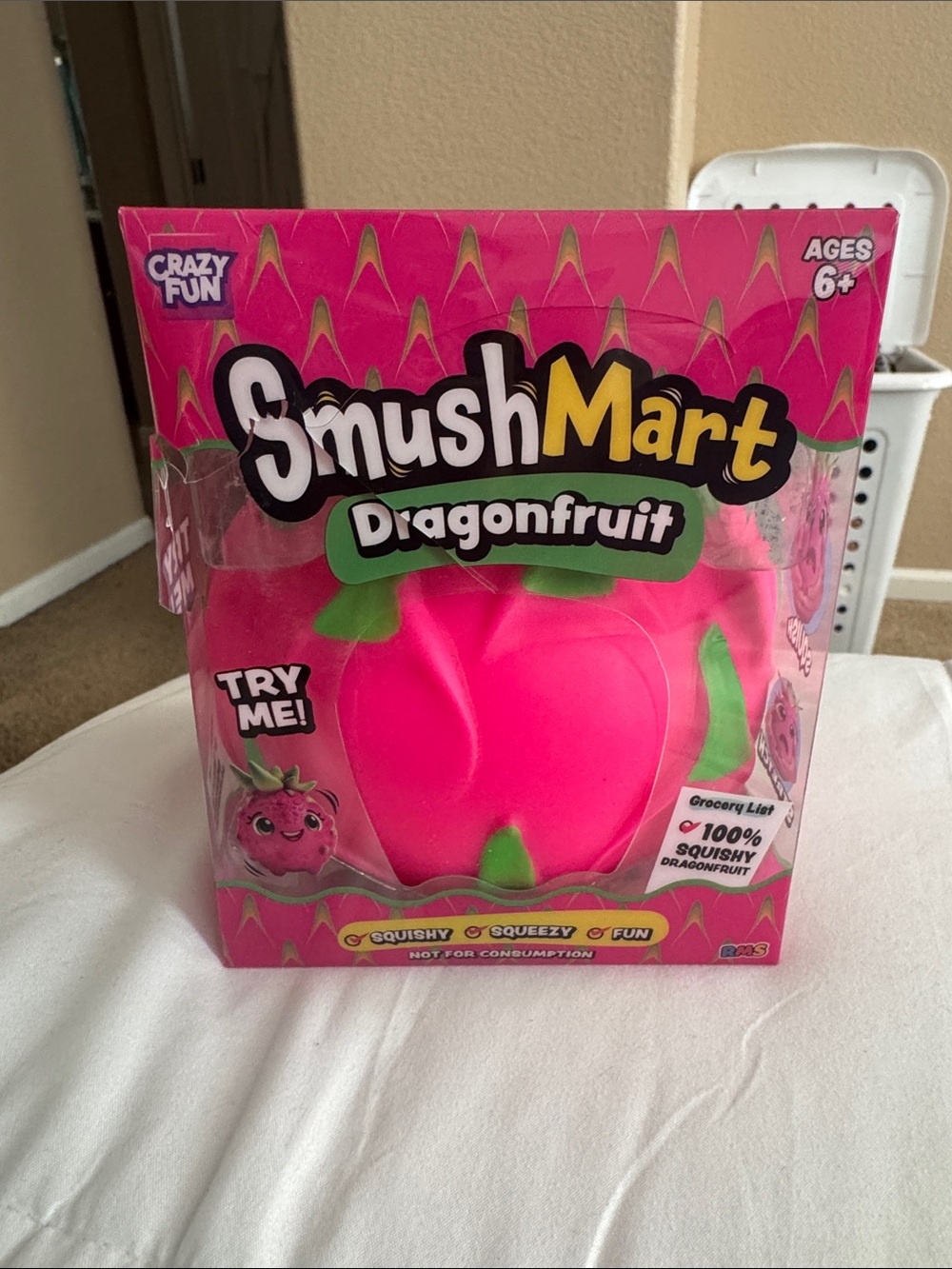 SmushMart Squishy Dragon Fruit JUMBO VIRAL SQUISHY 6" RMS USA Crazy Fun